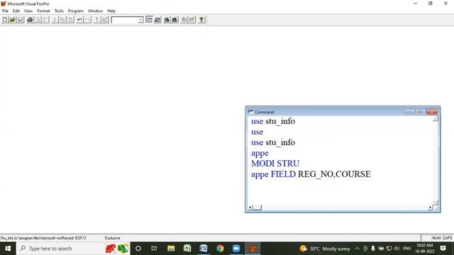 Visual Foxpro তে Append, USE, MODIFY STRUCTURE COMMAND এর ব্যবহার । смотреть онлайн