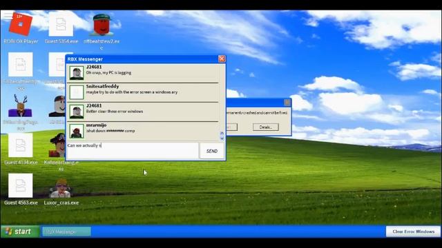 Windows XP on Roblox смотреть онлайн