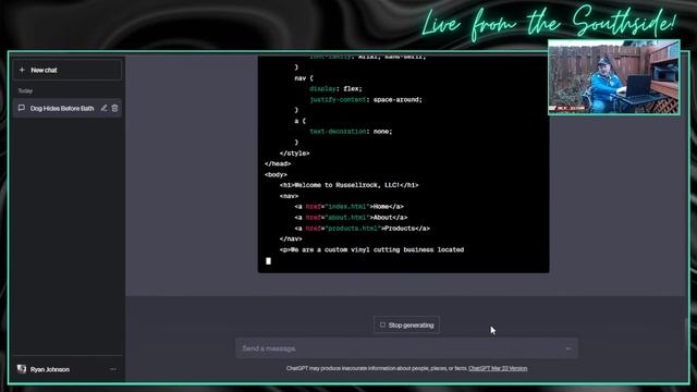 Unc Ry Live - Creating a Website with ChatGPT! смотреть онлайн