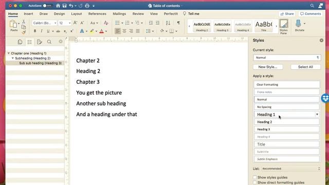 How to insert a table of contents in MS Word (Mac) смотреть онлайн