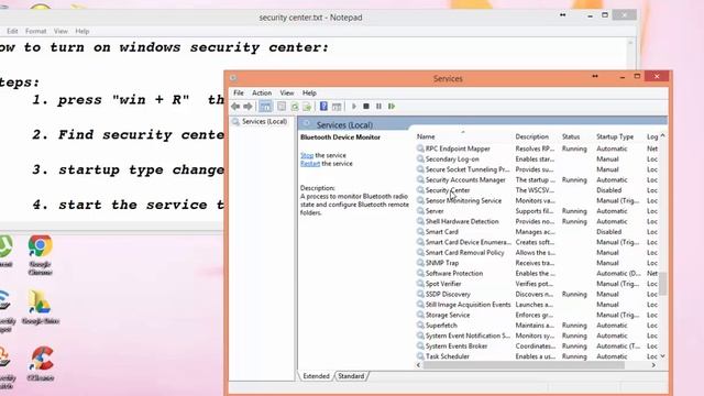 how to turn on windows security center: смотреть онлайн