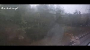 Вид из окна поезда по маршруту: Владимир - Курский вокзал (субтитры)