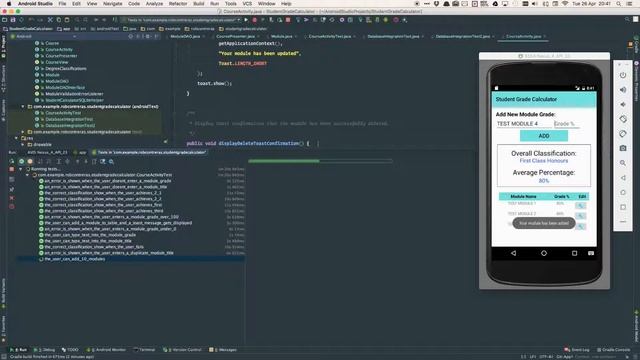 All Instrumented Tests for Student Grade Calculator смотреть онлайн
