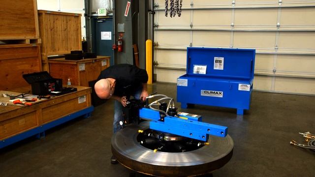 Climax Portable Flange Facer Demo Video смотреть онлайн