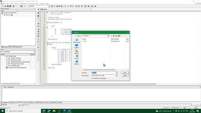 เขียน VHDL ด้วยโปรแกรม Quartus II 8.1 Web Edition смотреть онлайн