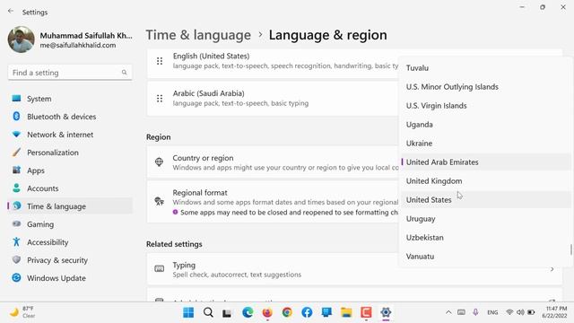 Time & language settings in Windows 11 смотреть онлайн
