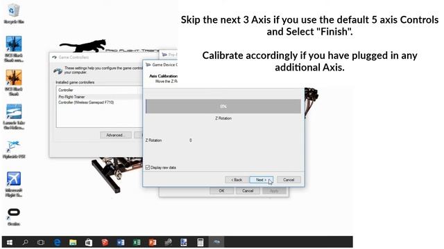 Pro Flight Trainer - Calibrating the controls under Windows 7 8 8 1 and 10 - PUMA Generation 4 смотреть онлайн