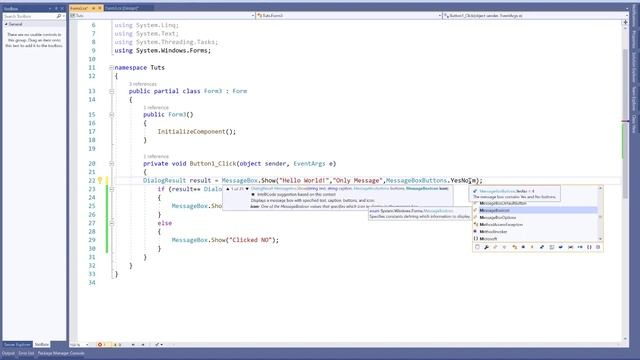 C# Windows Form Tutorial For Beginners 14 - Message Box смотреть онлайн