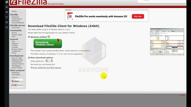 How to download and install FILEZILLA on Windows смотреть онлайн