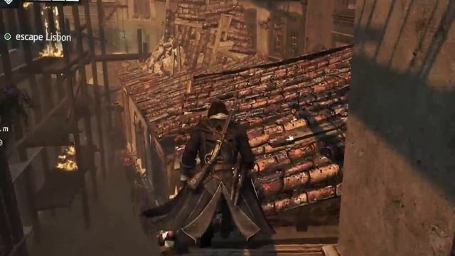 Assassin's Creed Rogue 2014 special clip pc gameplay escape Lisbon Dual core pc смотреть онлайн