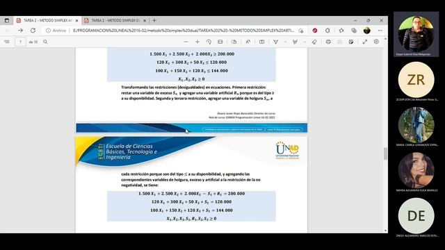 QUINTA WEB CONFERENCIA PROGRAMACION LINEAL Método simplex primal Método simplex artificial y Dual смотреть онлайн
