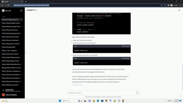 python tcp client server смотреть онлайн