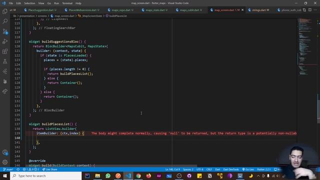 Flutter Maps , Firebase and APIs in Arabic - #9 Place Autocomplete API смотреть онлайн