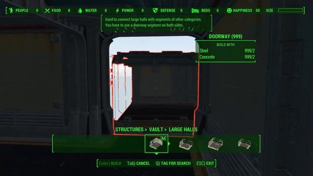Fallout 4 - Vault build - start with the rooms смотреть онлайн