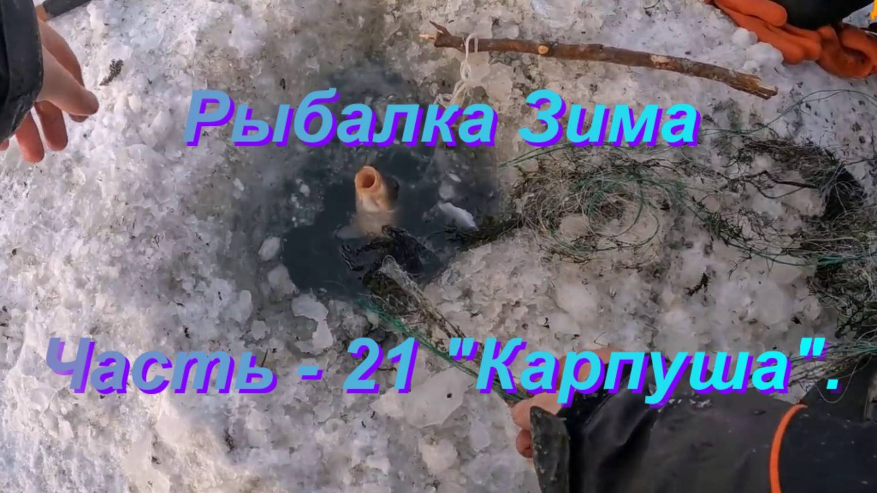 Рыбалка. Зима. Часть - 21 "Карпуша". смотреть онлайн