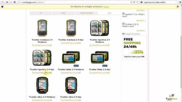 The TwoNav Sportiva: clean installation of the application TwoNav смотреть онлайн