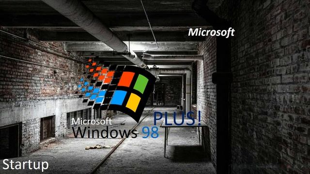 Windows logos on the backgrounds of abandoned premises Startup and Shutdown Sounds. смотреть онлайн
