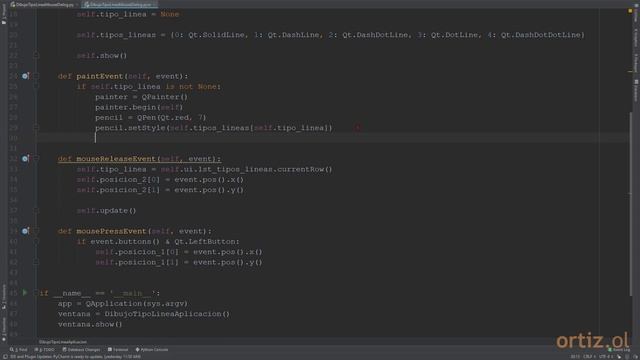 PyQt - Receta 72: Parte 7/7: Dibujar Diferentes Tipos de Líneas con el Mouse смотреть онлайн