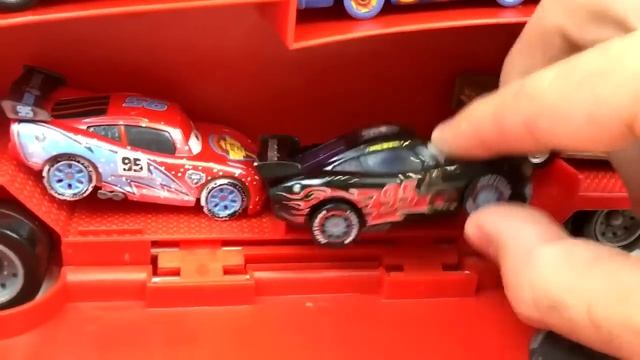 Cars Toys Lightning Mcqueen Tomica Minicars Big Red Truck Mack Transporter смотреть онлайн