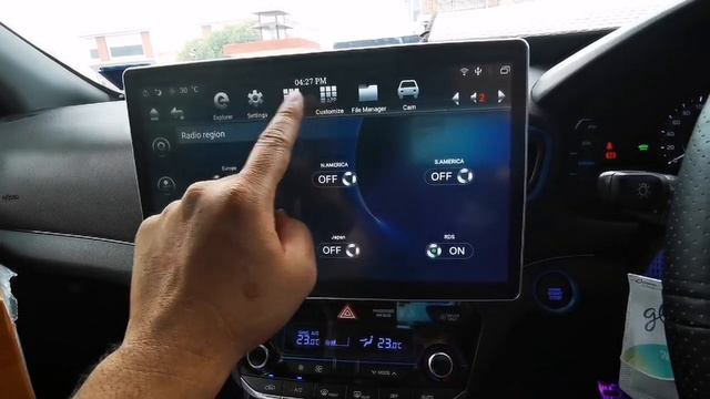 Best After Market 12.8 Inch Rotating Head Unit installation on Ioniq Hybrid смотреть онлайн