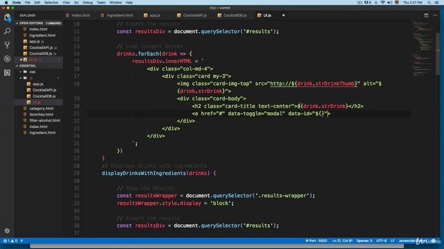10 Adding a Button to show the Recipe in a Modal Window смотреть онлайн