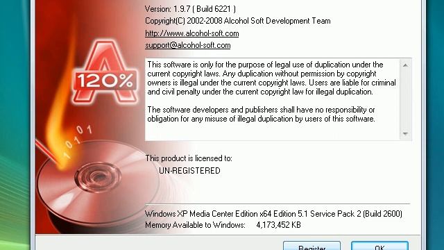 Registering Alchol 120% Retail version смотреть онлайн