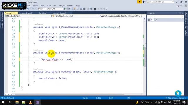 C# | How to drag and drop a none border form ? смотреть онлайн
