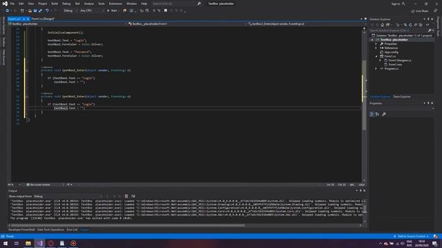 Lamer - C# Tutorial 2: TextBox and placeholder in Windows Form. Текстбокс и плейсхолдер. смотреть онлайн