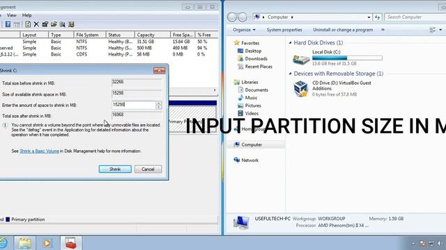 How to Create a new partition in Windows operating system смотреть онлайн