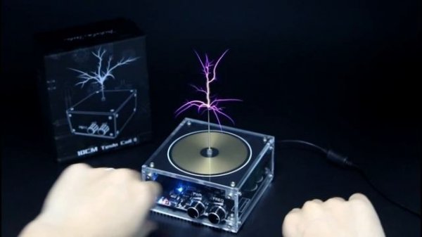 Music Tesla Coil 10cm Working Effect Show