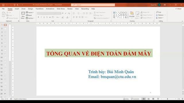 Điện toán đám mây | CT233 | Buổi 1 смотреть онлайн