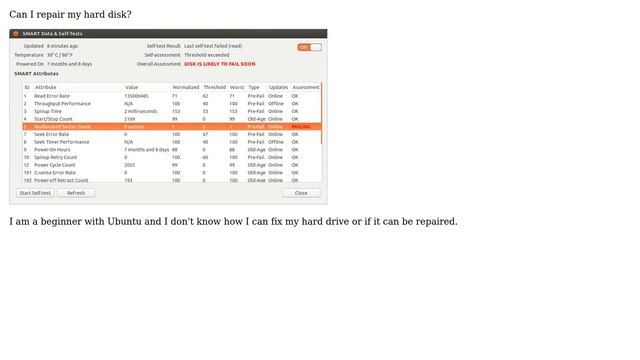 Ubuntu: How to fix disk that is likely to fail soon? смотреть онлайн