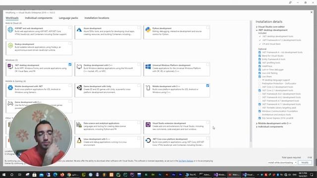 How install visual studio 2019 for windows form application смотреть онлайн