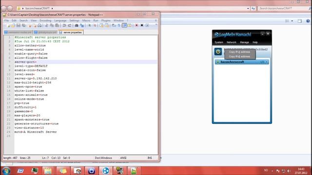 Craftbukkit server setup part3.5 - Hamachi Setup смотреть онлайн