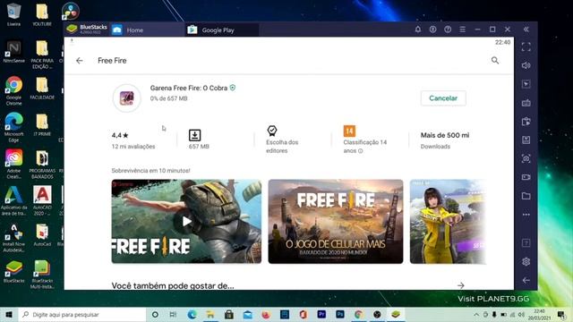 COMO BAIXAR E INSTALAR FREE FIRE NO PC OU NOTEBOOK - 2022 ATUALIZADO - FÁCIL E RÁPIDO смотреть онлайн