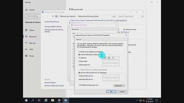 1. setup static ip for css nc 2 using windows 10 and windows server r2 2016 смотреть онлайн