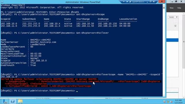 Adding a new AD Site and a new DHCP scope to DHCP Failover on Windows Server 2012 смотреть онлайн