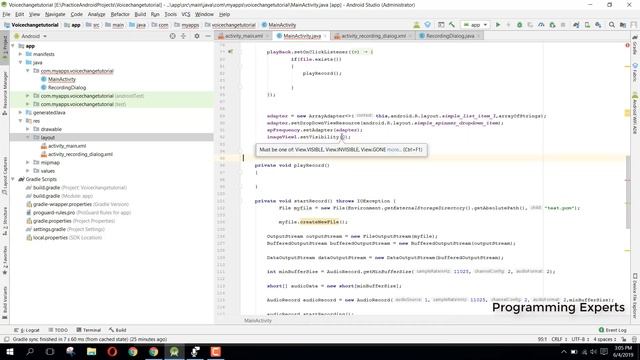 Voice Changer App in Android Studio PART 4 смотреть онлайн