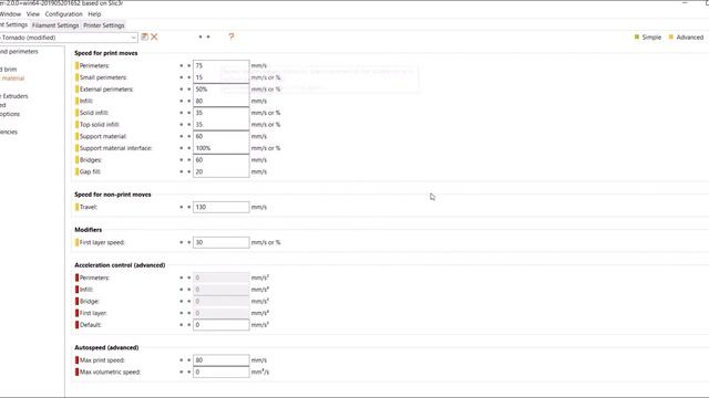 Prusa Slicer With Tevo Tornado