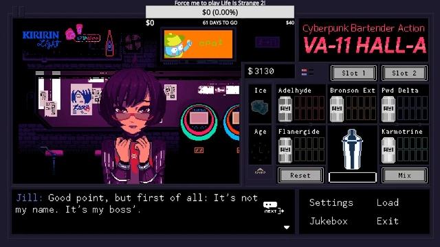 Let's mix some drinks! | Va11halla [PC] [BLIND] смотреть онлайн