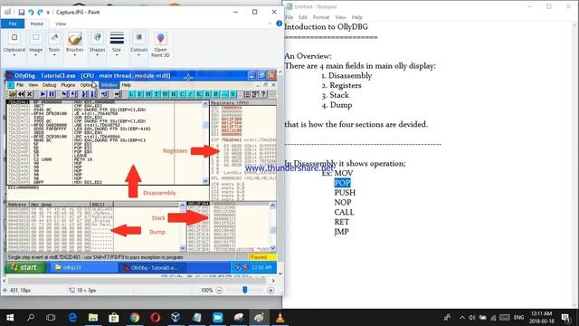 Tutorial 2 - Intoduction to OllyDBG смотреть онлайн