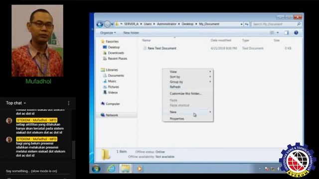 Konfigurasi FSRM dalam windows server - STEKOM - Mufadhol - MFD смотреть онлайн