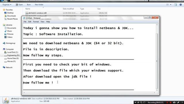 How to download install & use netbeans & JDK windows 7 смотреть онлайн