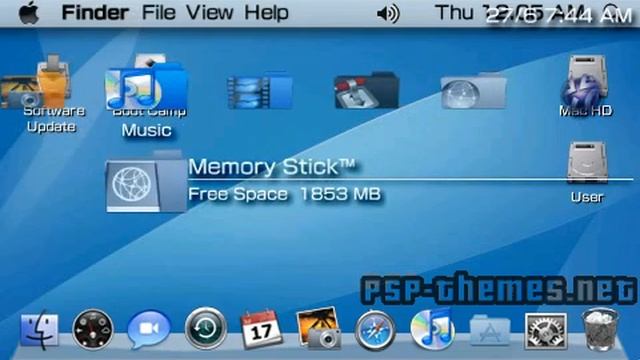 PSP Theme Mac Folder theme by j7ydg10 PSP-Themes.NET смотреть онлайн