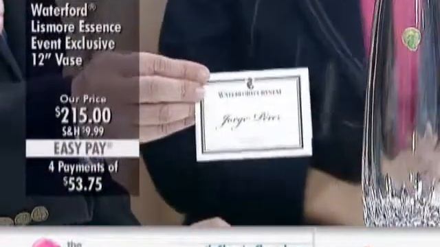 Waterford Lismore Essence 12" Vase Event Exclusive at The Shopping Channel 510093 смотреть онлайн
