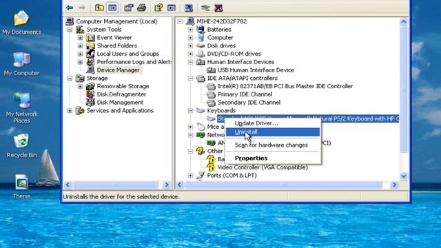 computer management | Windows XP Tutorial | device manager | به زبان دری | آموزش ویندوزاکس پی смотреть онлайн