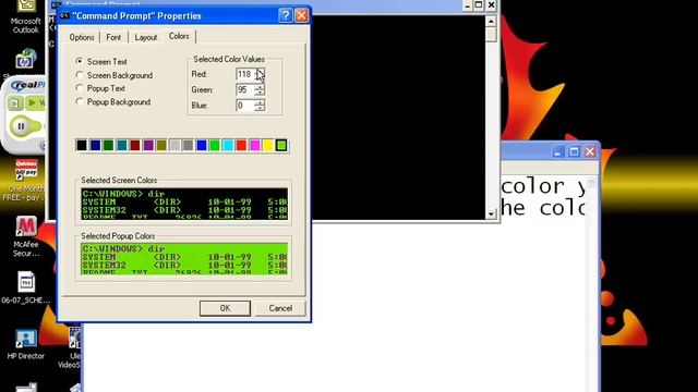 how to change cmd's colors xp easter egg смотреть онлайн