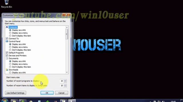 Windows 7 Ultimate Tips : How to Change Number of recent programs to display in Start Menu смотреть онлайн