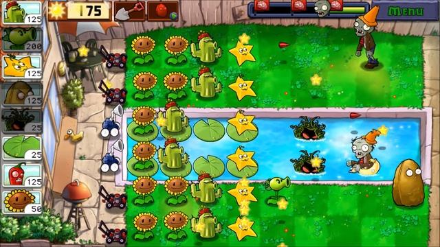 Plants vs. Zombies - Level 6 - Pool - Adventure 2 - Android Gameplay смотреть онлайн