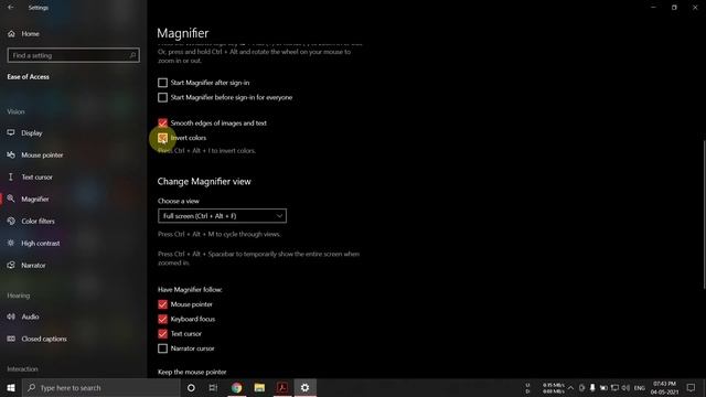 How to Invert colors in Windows 10? Change white pages to black and black font to white. In Hindi. смотреть онлайн